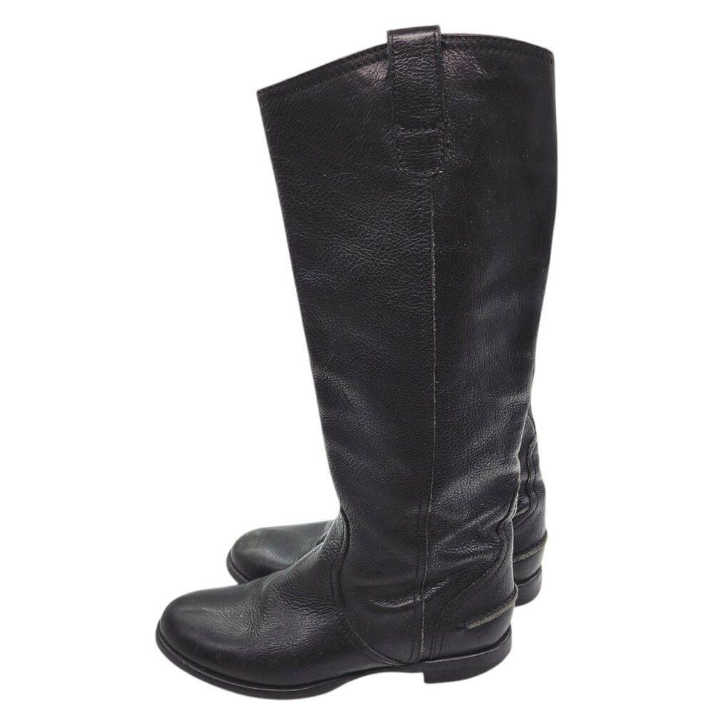 Madewell 1937 Minimalist Archive Boots 6 Leather Riding Boot Tall Knee Italy